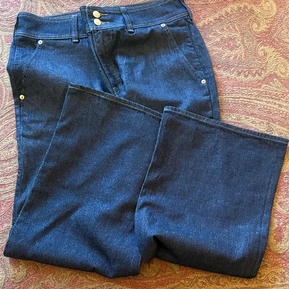 J. Crew Navy Wide Leg Jeans - Picture 3 of 4
